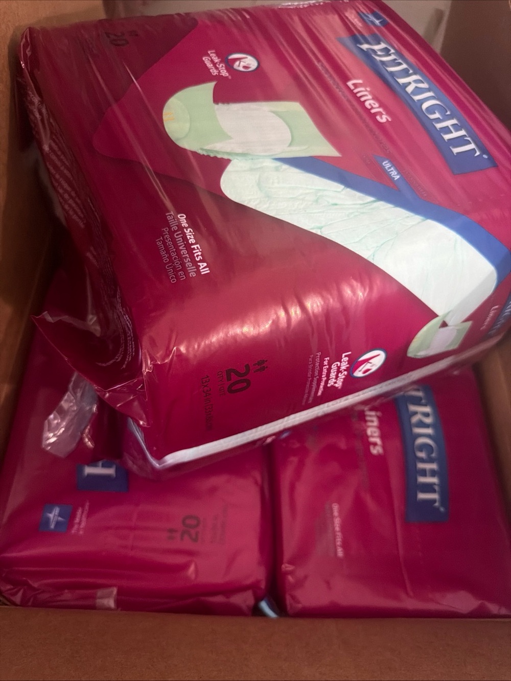 FitRight Ultra Adult Liners Incontinence  Heavy 20 Ct One Pack